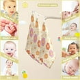 thumbnail image 2 of Coolnut 3 PCS Retro Groovy Hippie Baby Muslin Washcloths, Face Towel Burp Cloths Ultra Soft Absorbent Cotton Bath Wipes Towels for Newborn Boys Girls, 2 of 6