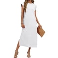 thumbnail image 7 of Odbmxy Sundresses for Women 2026 Sleeveless Modest Womens Maxi Dresses Vacation Loose White Tank Summer with Pockets Dress, 7 of 7