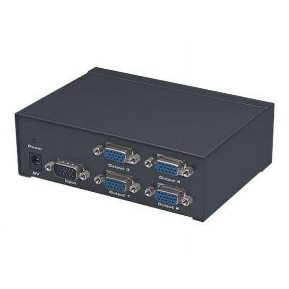Manhattan 207348 Professional Video Splitter, 4 Port