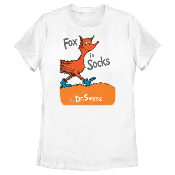 Women's Dr. Seuss Fox in Socks Book Cover  Graphic T-Shirt
