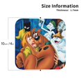 thumbnail image 3 of Saiise 6 Pcs Leather Coasters for Drinks Coaster Sets Drink Table Cup Coasters for Living Room Kitchen Coffee Decor,Scooby-Doo, 3 of 8