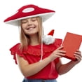 thumbnail image 1 of Accesorio de disfraz: sombrero de peluche con forma de hongo rojo para niños, 1 of 6