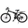 thumbnail image 3 of R.Roaring Mountain Bike 24 inch Folding Bicycle 21 Speed, Black, 3 of 9