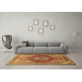 thumbnail image 3 of Ahgly Company Indoor Rectangle Medallion Brown Traditional Area Rugs, 6' x 9', 3 of 4