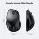 thumbnail image 2 of UGREEN Rat&oacute;n Bluetooth Inal&aacute;mbrico & 2.4G de 6 Botones, 4 Niveles de dpi Ajustables hasta 4K, Mouse Ergon&oacute;mico Compatible con Windows macOS Android iOS Linux, Negr, 2 of 7