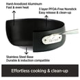 thumbnail image 2 of HA1 Hard Anodized Nonstick Stockpot 8 Quart Induction Oven Broiler Safe 500F, Lid Safe 350F Pots and Pans, Cookware Black 8 Quarts, 2 of 9