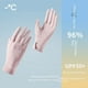 thumbnail image 1 of Guantes de protección solar UPF50 + Summer Ice Silk con sensación fresca y anti-ultravioleta para mujer, protectores solares de viaje de verano, color negro, con absorción de humedad y secado rápido, 1 of 4