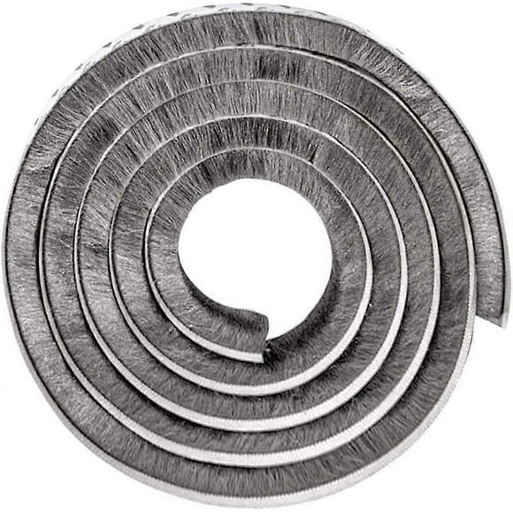 Door Seal Window Seal Insulation Garage Door Seal Self-Adhesive Sealing Strip Brush Strip Door Brush Seal Strip for Sound Insulation Anti Cold, Gray 1