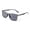 gun * grey, variant on Men's Flat Top Semi-Rimless Shield Sunglasses UV400 Matte Black Gold Accent for Business Casual Commute