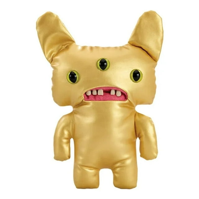 HIXOWIA Fuggler Funny Ugly Monster Gold Fugg, 9" Fugglers Plush Toys Collectible Reek O, Soft Plushies Stuffed Animal Fuggler with Teeth Birthday Halloween Christmas Gifts for Kids 4+