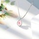 thumbnail image 4 of Waterdrop Necklace Gradient Color Design Elegant Japanese Style 925 Silver Necklace for Girl Women, 4 of 4