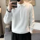 thumbnail image 2 of Ropa de hombre Sudadera unicolor Camiseta polo para hombre Blanco liso Tendencias de moda normales 2024 Harajuku Original Social, 2 of 5