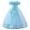 Sky Blue, variant on FUNDUFI Baby Girls Dress Off The Shoulder Casual Solid Color Floral Embroidery Ballgown Soft Loose Party Wedding Ball Gown Comfy Girl's Sundress
