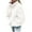 White Sweaters, variant on Htigea Women's High Neck Sweaters Casual Loose Fit Pullover Top Knit Long Sleeve Jumpers White S