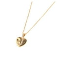 thumbnail image 1 of Fiudx Collar de Acero Inoxidable con Letras En Forma de Corazón de Melocotón y 26 Letras para Clavícula., 1 of 6