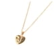 thumbnail image 1 of Collar para mujer, joyería para mujer, collar de acero inoxidable con letras en forma de corazón de melocotón, 26 letras, cadena para clavícula, blusa para mujer, 1 of 4