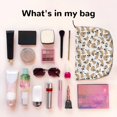 thumbnail image 3 of Lsque Dachshund Dog Puppy Pattern Makeup Bag For Women - Corduroy Cosmetic Bags Aesthetic Design Ladies Tote Bag,Women's Pencil Case with Zipper, 3 of 6