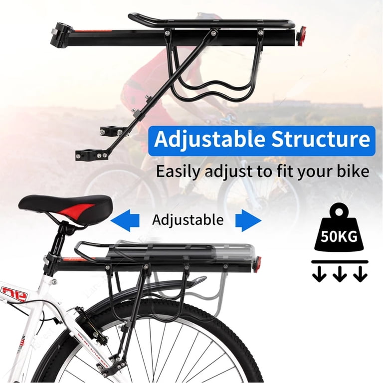DEISNGB Aluminum Bike Cargo Rack, 115 lb Capacity photo 8