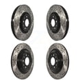thumbnail image 1 of DS-One Front Rear Coated Drilled Slotted Disc Brake Rotors Kit for Car 2014-2023 Jeep Cherokee with Dual Piston Caliper KD-100262, 1 of 11