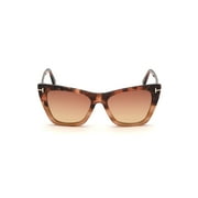 Tom Ford POPPY-02 FT 0846 Havana/Burgundy Brown Shaded 53/18/140 unisex Sunglasses