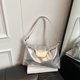 thumbnail image 5 of Bolso de hombro Mujeres casuales grandes capacidad de gran capacidad moderno data de bolso plateado, 5 of 9