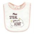 thumbnail image 5 of Hudson Baby Mommys Bestie Baby Girl Machine Washable and Waterproof Cotton Baby Bib, Pink, 5 of 7