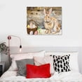 thumbnail image 5 of EastSmooth  Spring Floral Happy Easter Bunny Canvas Wall Art, Design, 5 of 5