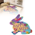 thumbnail image 1 of TIELUTT 2026 Easter Bunny Shaped Welcome Mat Absorbent Non and Durable Easter Mat Leather Throw Blanket Soft Blanket Fall Blankets and Throws Large Throw Blanket for Couch Area Rugs 8x5, 1 of 7