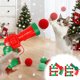 thumbnail image 1 of Set de juguetes navideños para gatos con lanzador de bolas silencioso y 30 pompones. Juego Rkxzt, 1 of 8