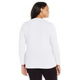 thumbnail image 2 of Just My Size Tee-Shirt à Manches Longues Col en V pour Femmes, 2X, Blanc, 2 of 4