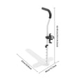 thumbnail image 2 of White Stand Assist for Elderly, Adjustable Height Mobility Couch Assist with Cup Holder Stand Up Helper with PU Handle Elderly Chair Lift for Seating Furniture Supports up to 398lbs, 2 of 26