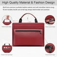 thumbnail image 6 of Dell XPS 13 Plus 9320 Laptop Sleeve, Leather Laptop Case for Dell XPS 13 Plus 9320 with Accessories Bag Handle (Red), 6 of 9