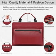 Lenovo ThinkPad X1 Extreme Gen 5 Laptop Sleeve, Leather Laptop Case for Lenovo ThinkPad X1 Extreme Gen 5 with Accessories Bag Handle (Red)