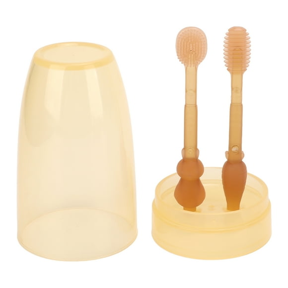 Cepillo de dientes para niños pequeños, juego de cepillos de dientes para dedos de bebé, cepillo de dientes de entrenamiento, primer kit de cepillo de dientes para bebé, probado y confiable