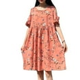 thumbnail image 1 of Birdeem Robe de Grossesse pour Femmes, Jupe d'Été Ample Mi-Longue, 1 of 12