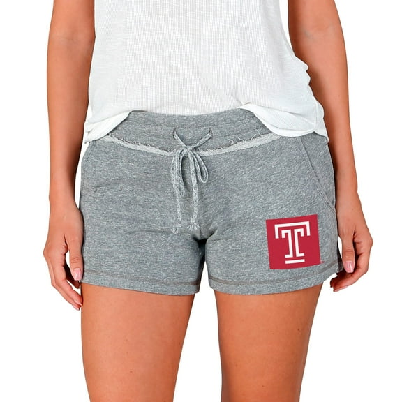 Women's Concepts Sport Gray Temple Owls Mainstream Terry Shorts