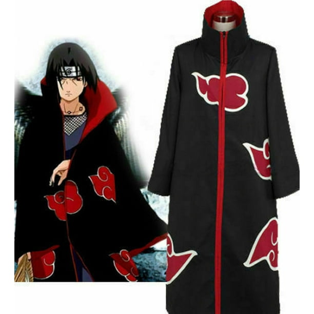 Naruto Akatsuki Uchiha Itachi Anti Leaf Village Costume Cloak for Cosplay  Size : XL - Walmart.com