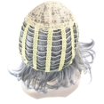thumbnail image 3 of Peluca plateada rizada corta elegante jinwen Ombre encantador travieso 35cm, 3 of 8