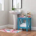 thumbnail image 3 of Linon Edmiston Indoor End Table with Shelf, 22" Tall, Teal, 3 of 10