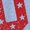 HEATHER CHAMBRAY BLUE, variant on Instant Message - USA Stars Letters Short Sleeve Graphic T-Shirt