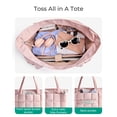thumbnail image 4 of Bolsa acolchada BAGSMART, expandible, resistente al agua, rosa, 4 of 7