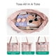 thumbnail image 4 of Bolsa acolchada BAGSMART, expandible, resistente al agua, rosa, 4 of 7