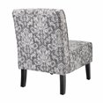 thumbnail image 6 of Linon Coco Wood Accent Geo Chair in Smoke and Brown, 6 of 10