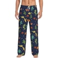 thumbnail image 2 of Kdxio Shells and Seaweed Print Men's Sleep Pajama Pant Lounge Pants with Pockets, 2 of 8