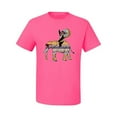 thumbnail image 2 of Wild Bobby, Cute Colorful Elephant Squirrel Mosaic, Animal Lover, Men Graphic Tee, Neon Pink, 5X-Large, 2 of 4