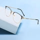 thumbnail image 3 of Gafas Soledad con Bloqueo de Luz Azul Montura Metálica Lente Transparente, 3 of 7