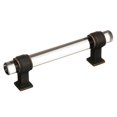 thumbnail image 1 of Amerock | Cabinet Pull | Clear/Oil-Rubbed Bronze | 3-3/4 inch (96 mm) Center to Center | Glacio | 1 Pack | Drawer Pull | Drawer Handle | Cabinet Hardware, 1 of 5