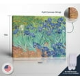 thumbnail image 2 of Van Gogh Wall Art, Irises Canvas Print, Van Gogh Print, Van Gogh Wall Art, Van Gogh Irises, Ready To Hang for Living Room Home Wall Decor 11x14, 2 of 7