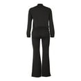 thumbnail image 3 of Spring And Summer Women's Casual Sportswear Two Piece Long Sleeved Suit Polyester Track Pants Women Jumpsuits for Women plus Size Woman Suites Pant Suits for Women Dressy Wedding Guest plus Size Hang, 3 of 5