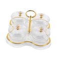 thumbnail image 4 of Dried Fruit Snack Serving Plate Divided Serving Dishes Storage Box PET Durable Material for Living Room Office Wedding, 4 of 9